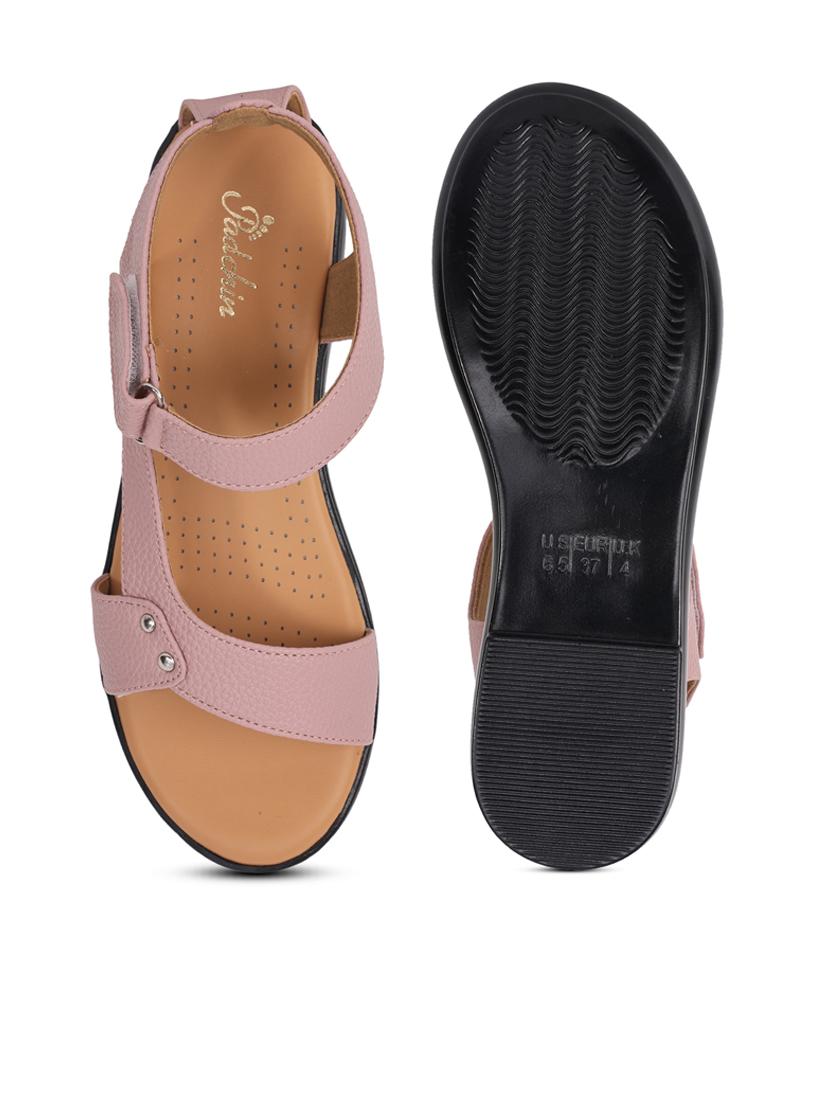 women solid ankle strap sandal - 21652565 - Standard Image - 4
