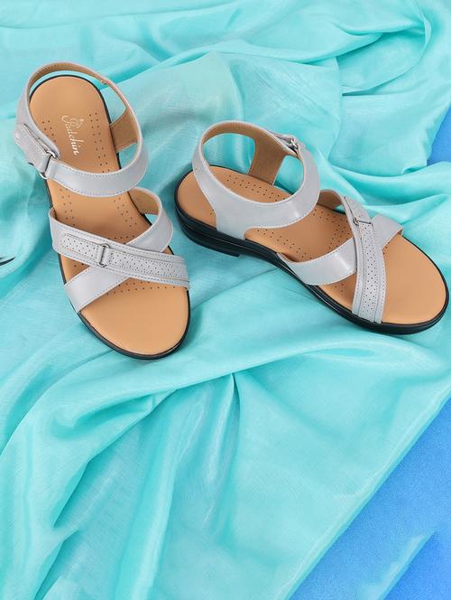 women solid ankle strap flat - 21652569 - Standard Image - 0