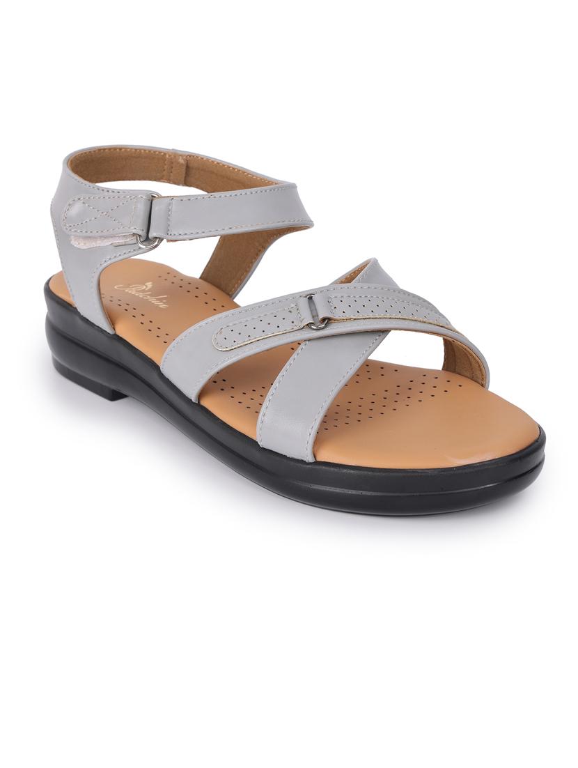 women solid ankle strap flat - 21652569 - Standard Image - 1