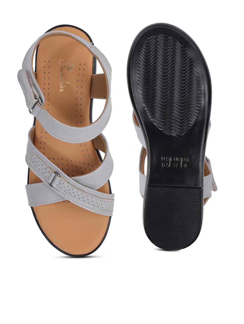 women solid ankle strap flat - 21652569 - Standard Image - 4