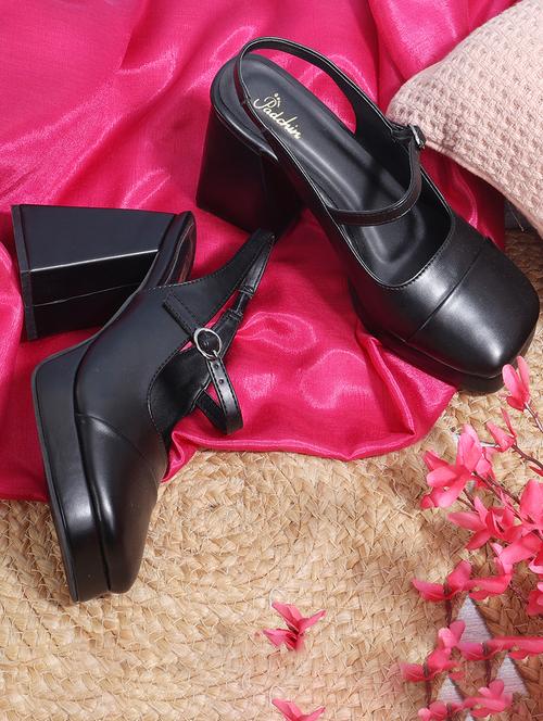 women solid ankle strap block heel sandal - 21652585 -  Standard Image - 0