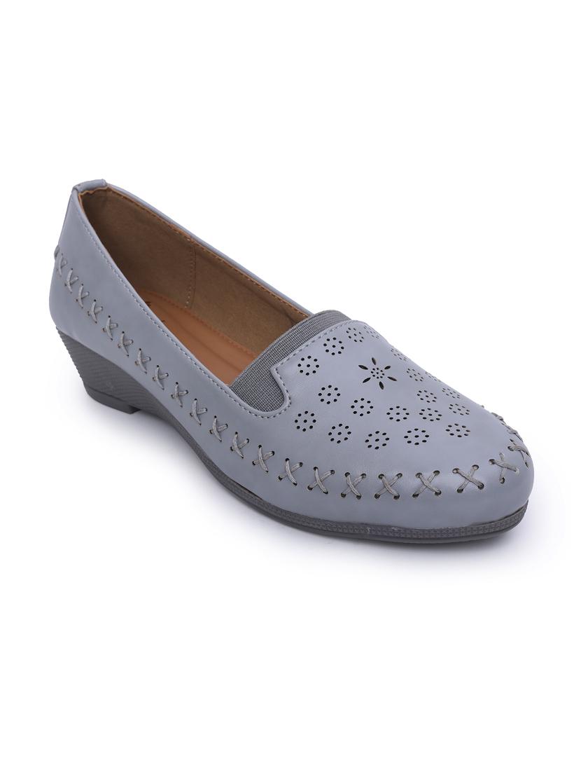 women grey slip on loafer - 21652641 -  Standard Image - 1