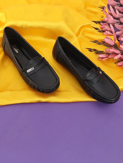 women black slip on loafer - 21652646 -  Standard Image - 0