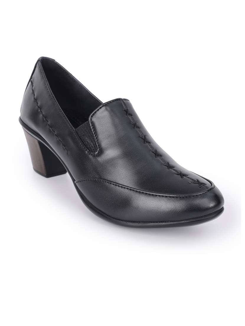 women black slip on pump - 21652652 -  Standard Image - 1