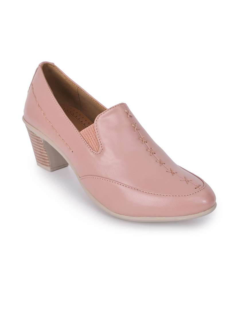 women pink slip on pump - 21652653 -  Standard Image - 1