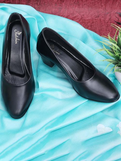 women black slip on pump - 21652657 - Standard Image - 0