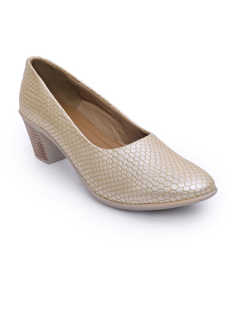 women beige slip on pump - 21652659 -  Standard Image - 1
