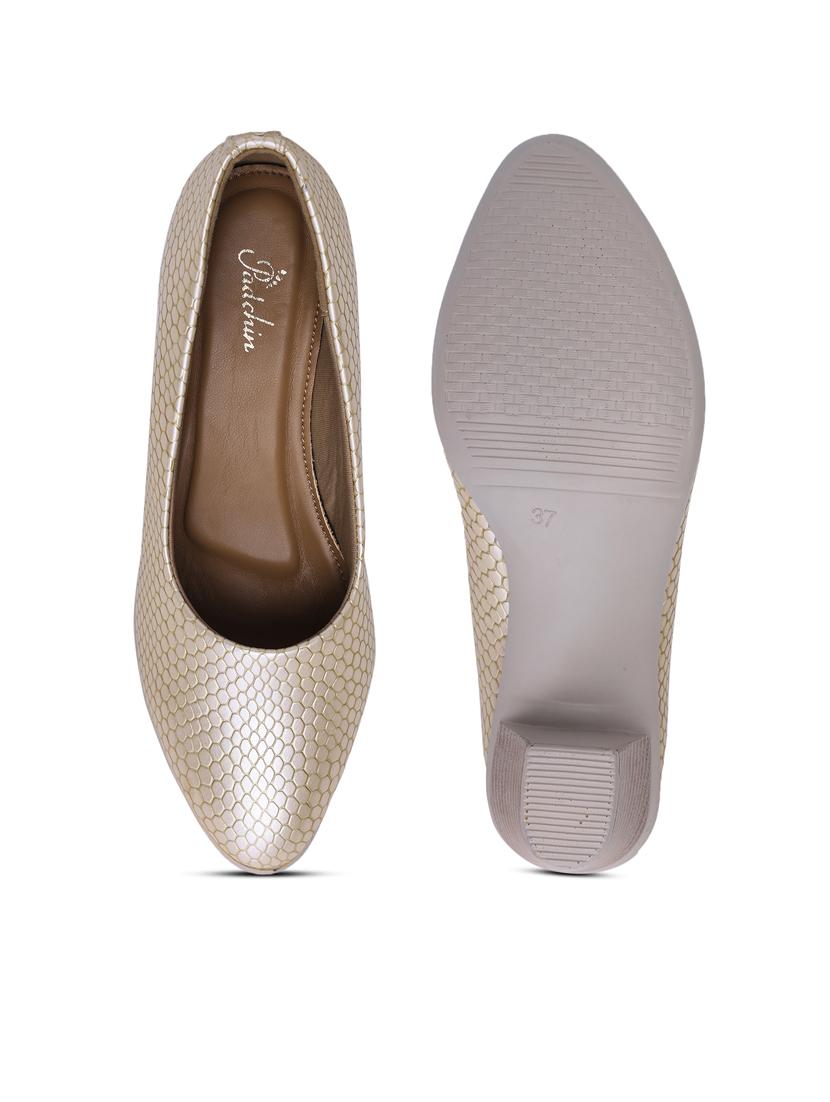 women beige slip on pump - 21652659 - Standard Image - 4