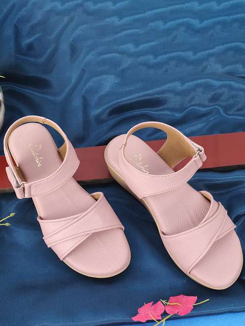 women solid back strap wedge - 21652669 - Standard Image - 0