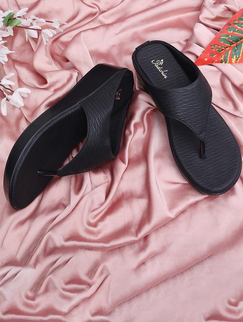 women black slip on wedge - 21652675 -  Standard Image - 0