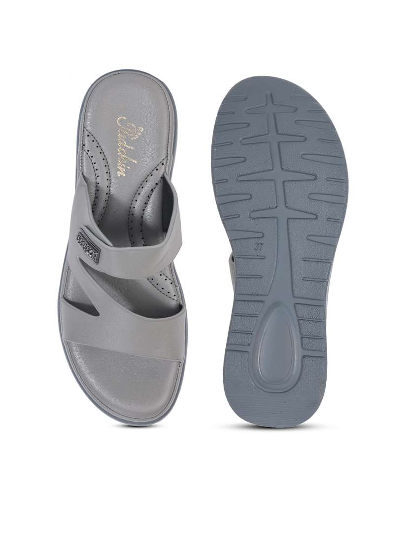 women grey slip on wedge - 21652677 - Standard Image - 4