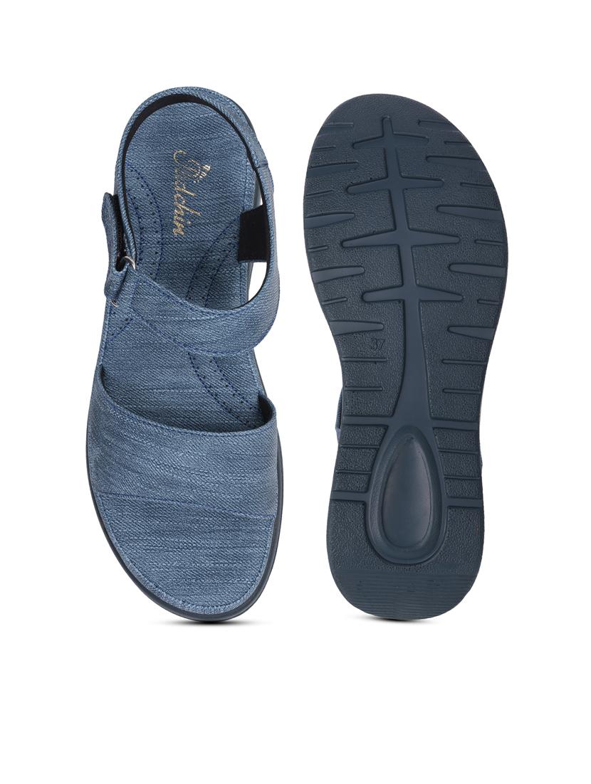 women blue back strap wedge - 21652681 - Standard Image - 4