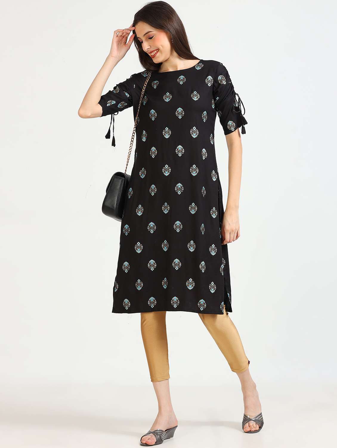 women printed straight kurta - 21652719 - Zoom Image - 0