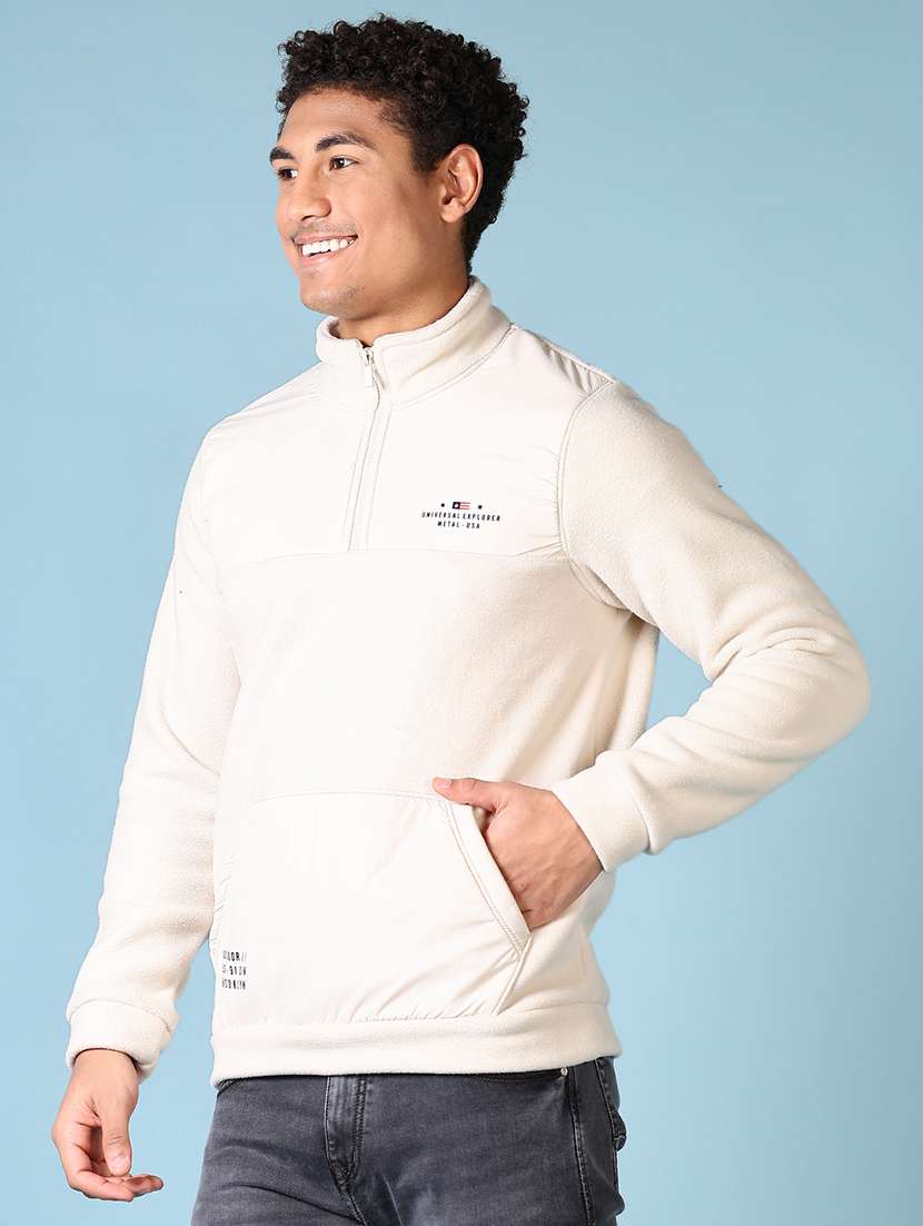 men solid long sleeve sweatshirt - 21652768 -  Standard Image - 1