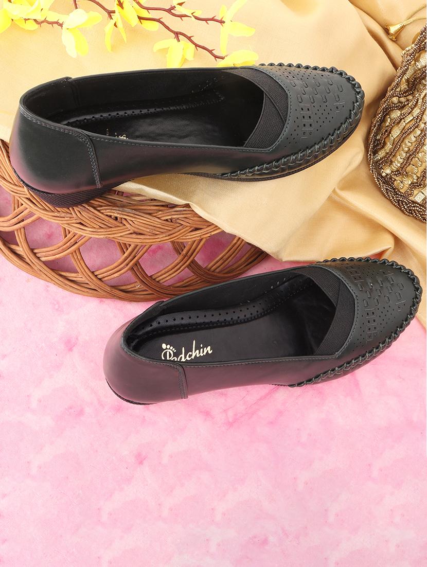 women black cut work slip on loafer - 21652892 - Zoom Image - 0