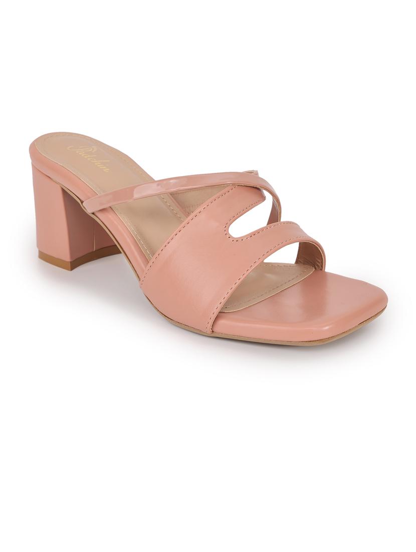 women solid square toe block heel sandal - 21652896 -  Standard Image - 1
