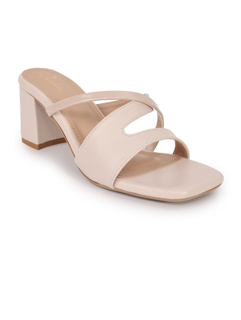 women solid square toe block heel sandal - 21652897 -  Standard Image - 1