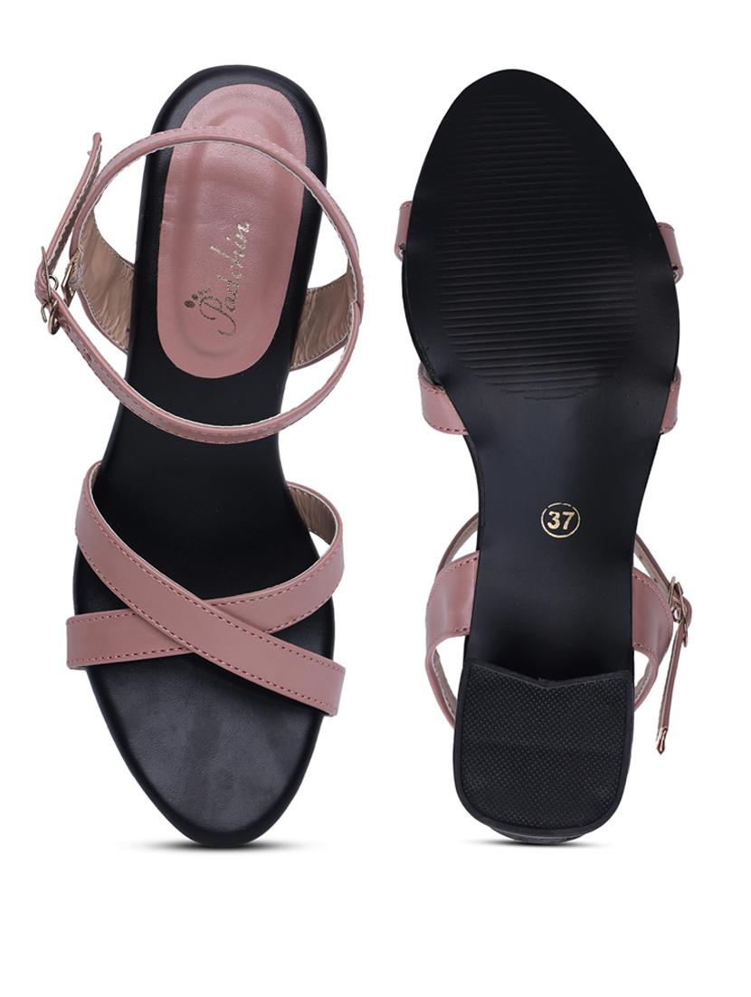 women solid ankle strap sandal - 21652899 - Standard Image - 4