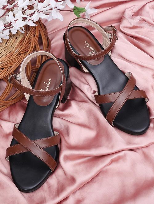 women solid ankle strap sandal - 21652900 -  Standard Image - 0