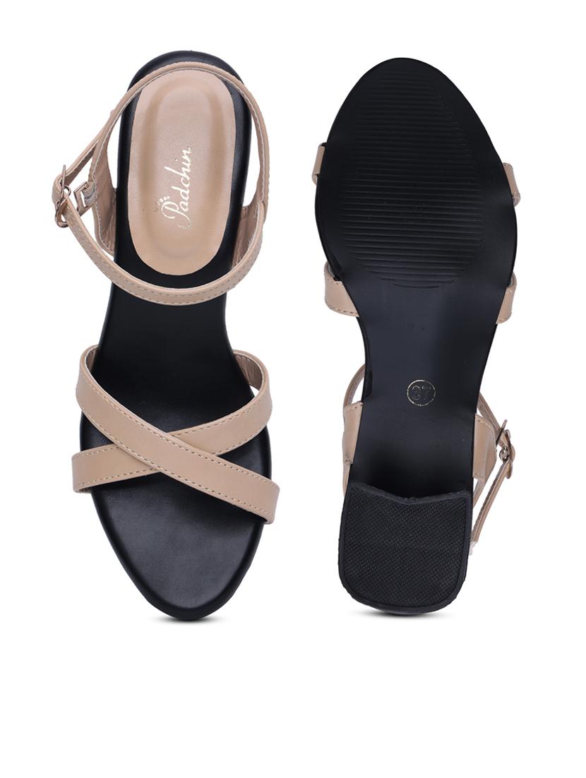 women solid ankle strap sandal - 21652901 - Standard Image - 4