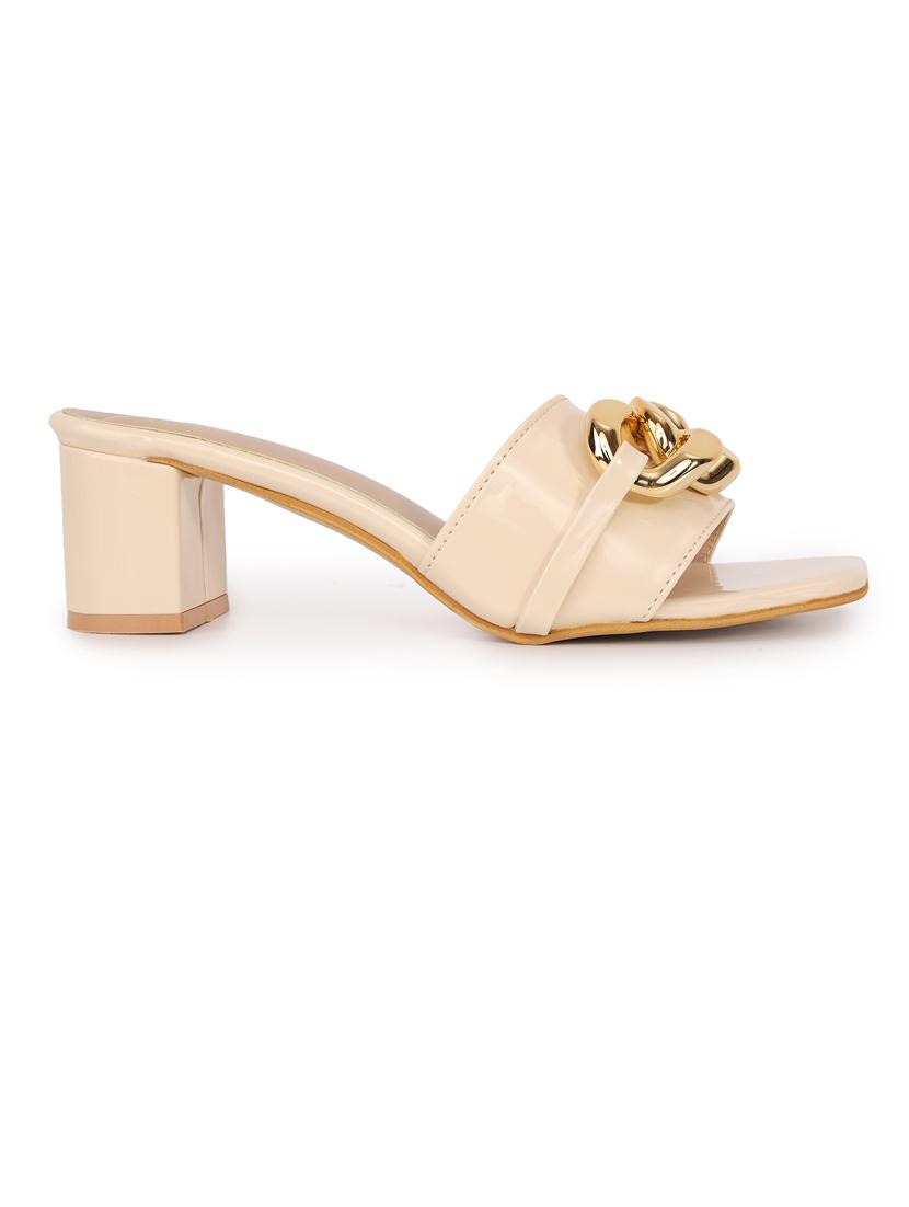  women embellished square toe block heel sandals - 21652903 -  Standard Image - 1