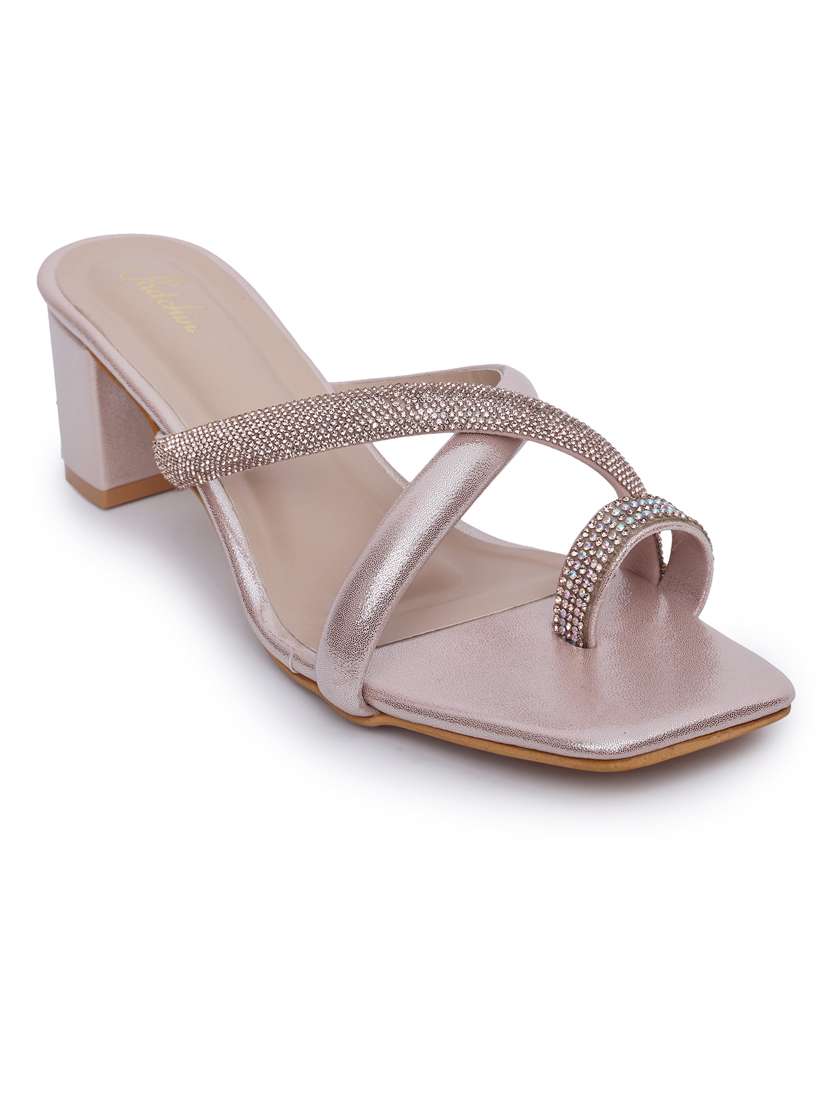 mauve pu slip on sandals - 21652904 -  Standard Image - 1