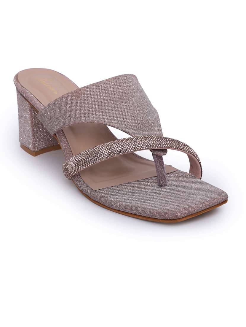 mauve pu slip on sandals - 21652906 -  Standard Image - 1