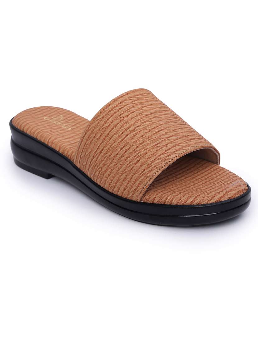 women textured slip on sandals - 21652907 -  Standard Image - 1