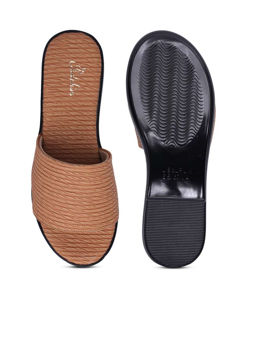 women textured slip on sandals - 21652907 -  Standard Image - 4