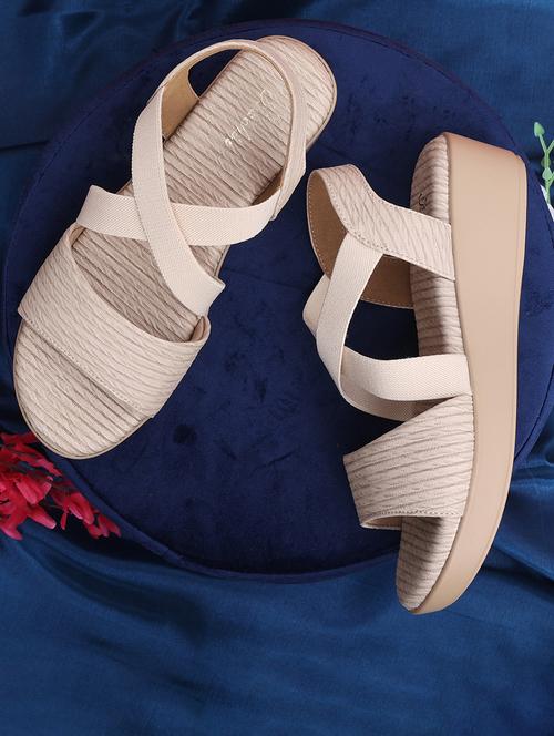 women solid back strap wedge - 21652924 -  Standard Image - 0