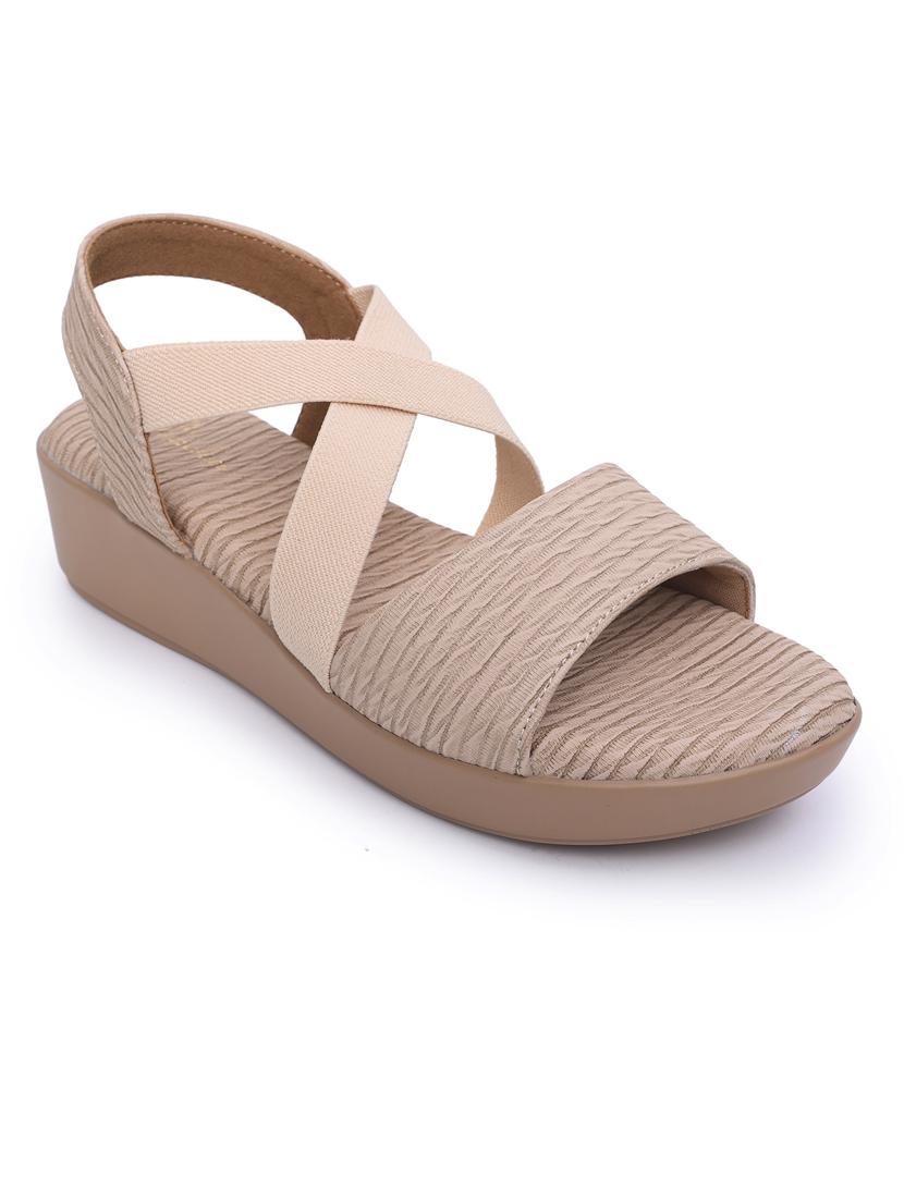 women solid back strap wedge - 21652924 - Standard Image - 1