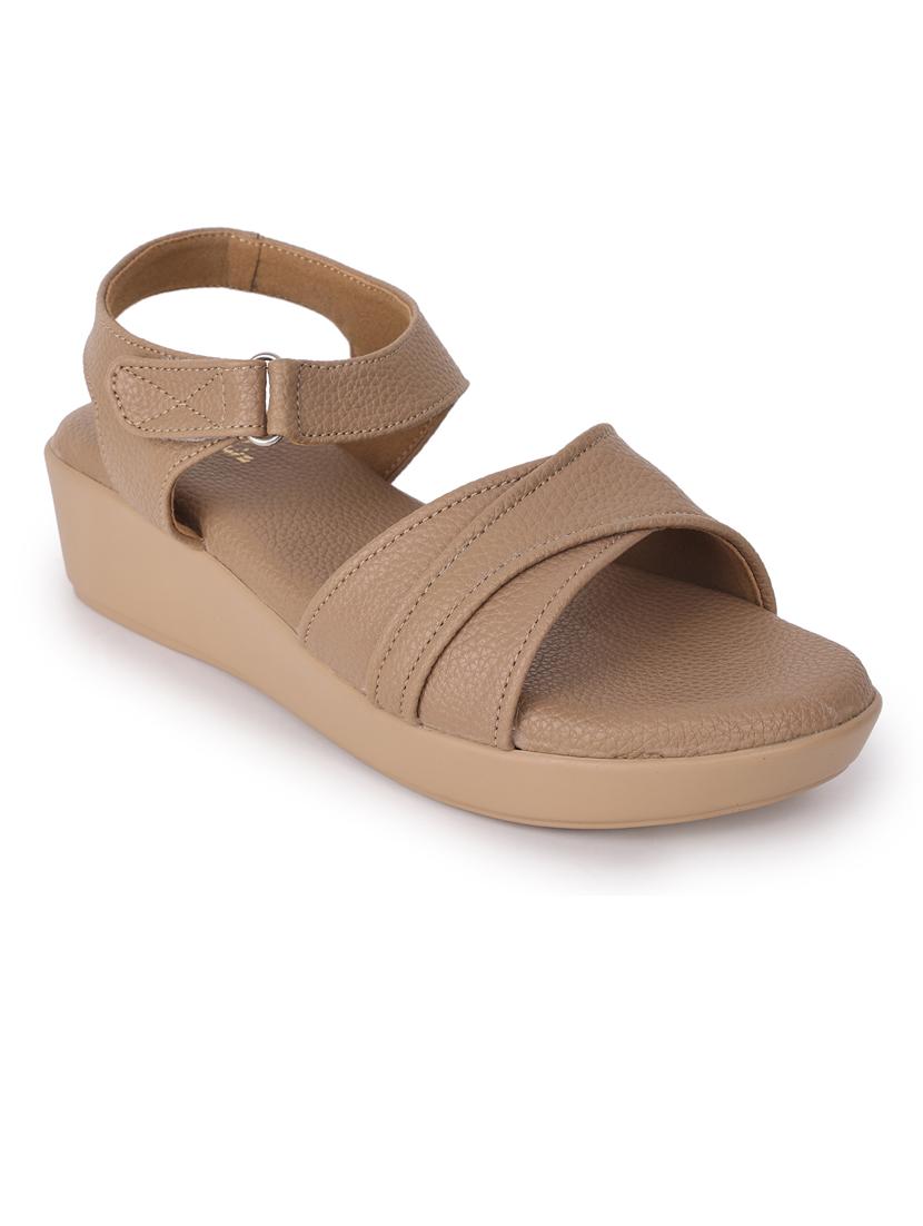 women solid ankle strap wedge - 21652928 -  Standard Image - 1