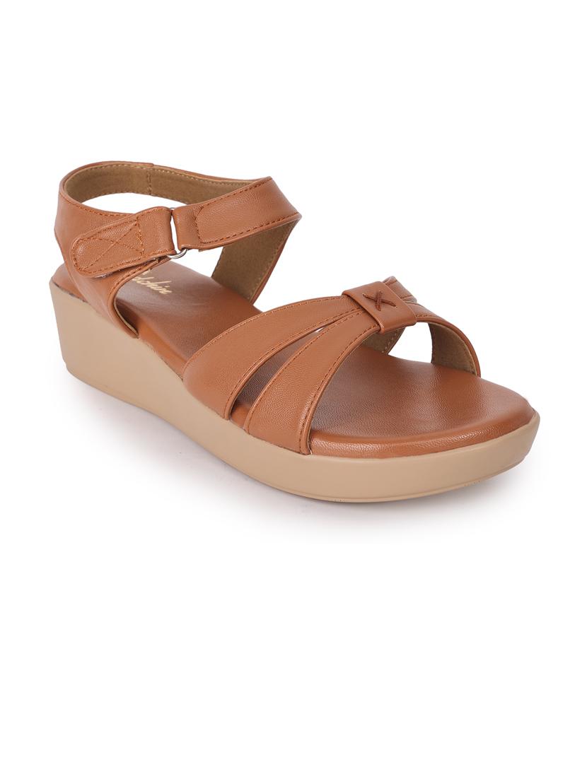women solid ankle strap wedge - 21652934 - Standard Image - 1