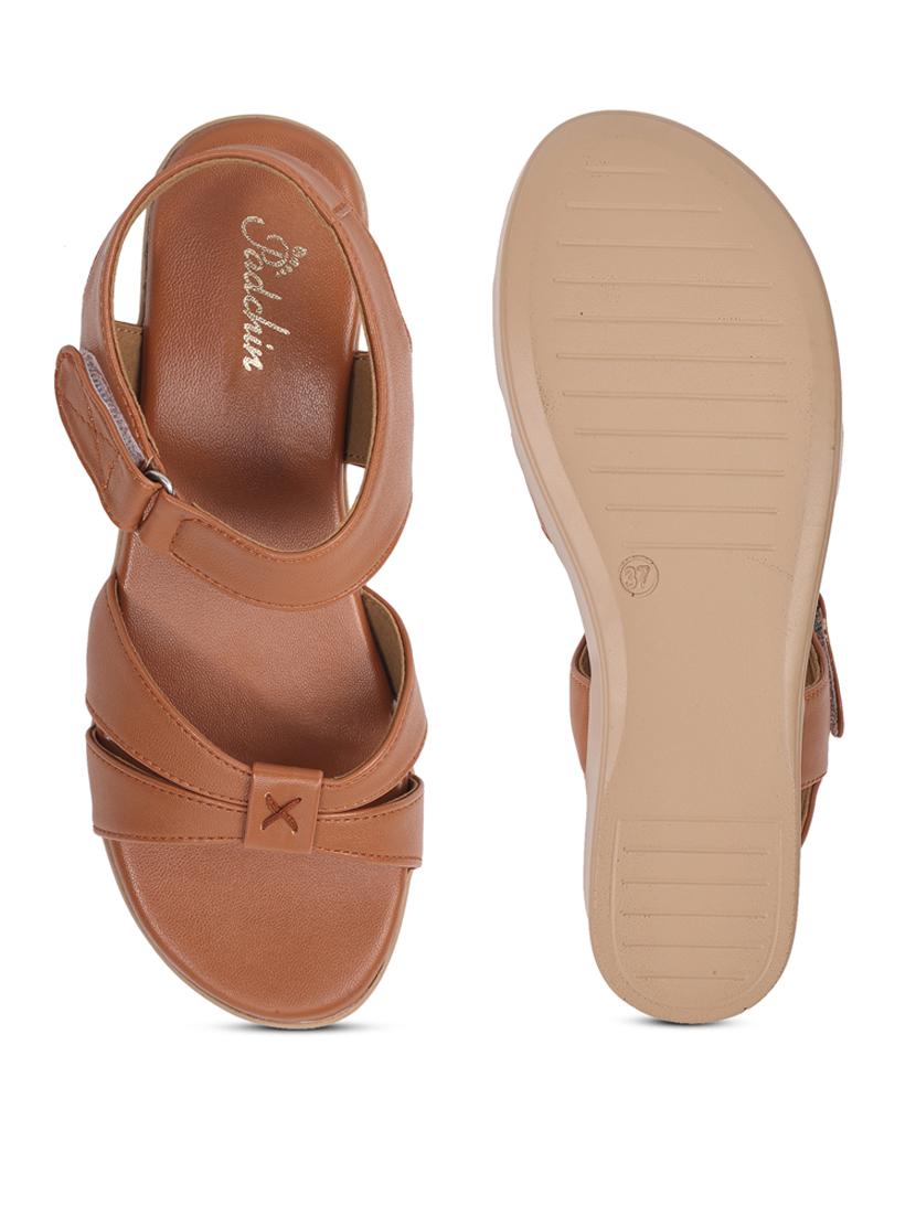 women solid ankle strap wedge - 21652934 - Standard Image - 4