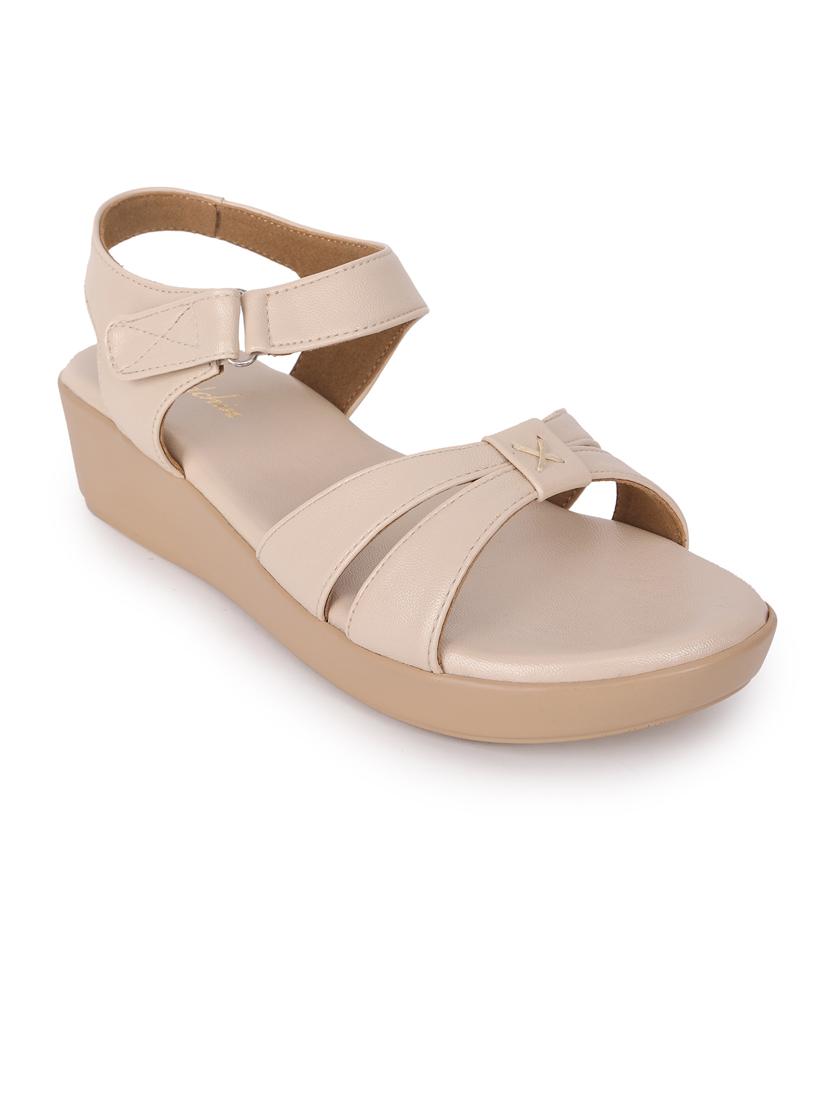 women solid ankle strap wedge - 21652935 -  Standard Image - 1