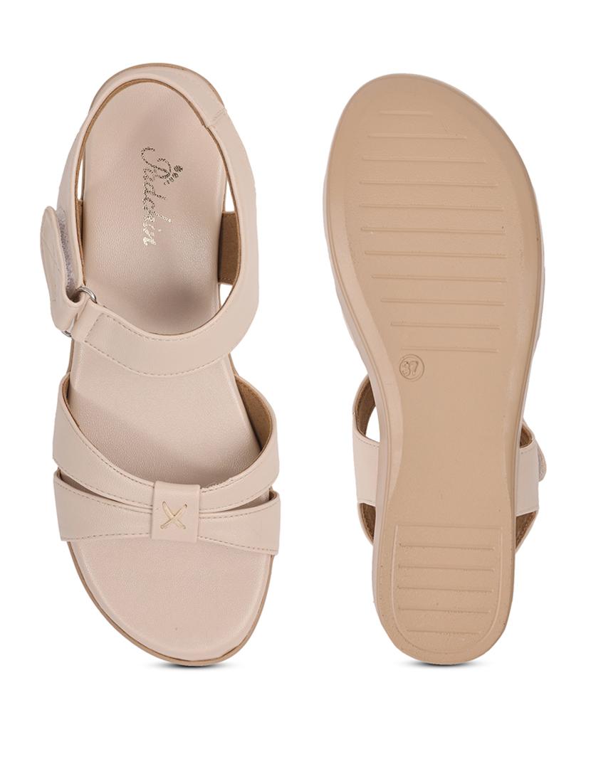 women solid ankle strap wedge - 21652935 - Standard Image - 4