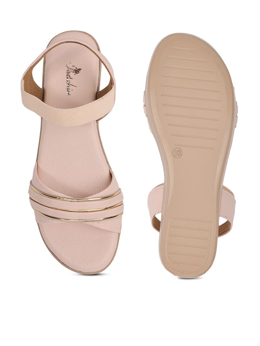 women solid ankle strap wedge - 21652936 - Standard Image - 4