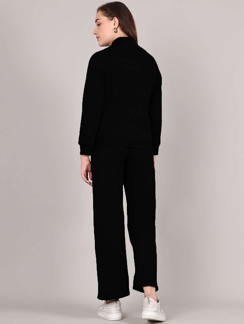 women solid long sleeves winter wear set - 21652953 - Standard Image - 4