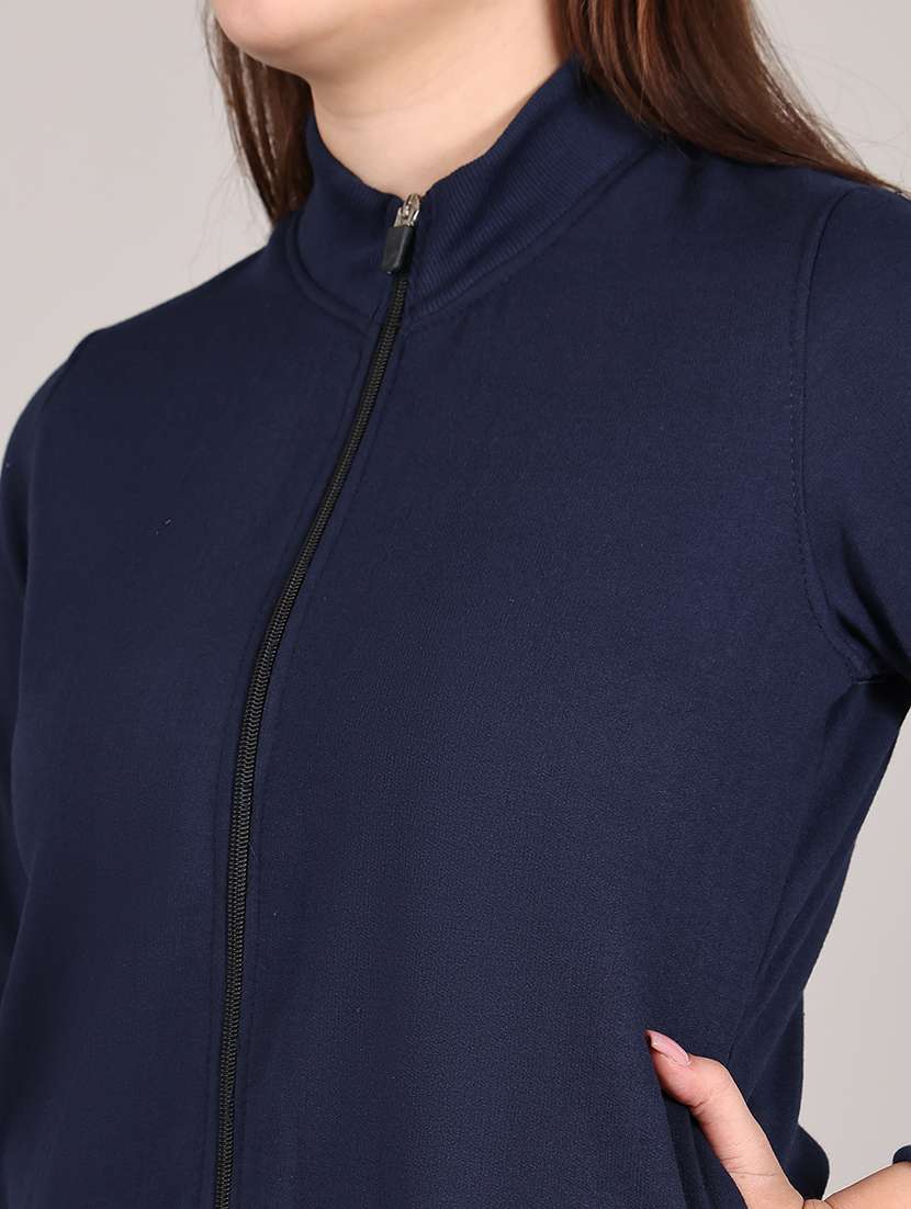 women solid long sleeve active wear sets - 21652954 - Standard Image - 4