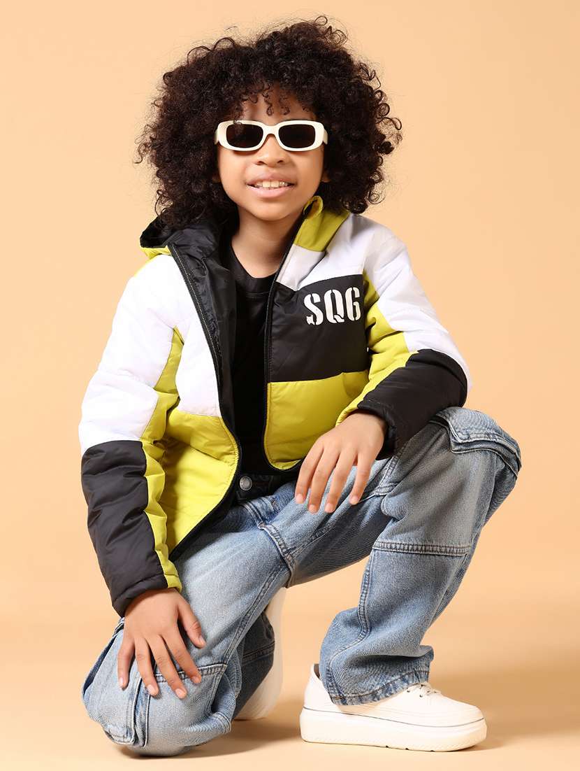 boys color block long sleeve quited jacket  - 21653135 -  Standard Image - 4