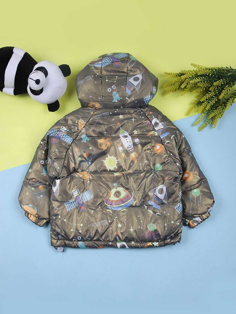 kids printed hooded jacket - 21653195 -  Standard Image - 1