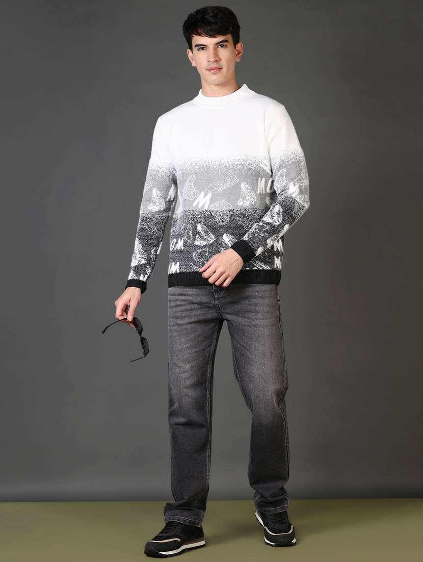 men acylic long sleeve pullover - 21653217 -  Standard Image - 4