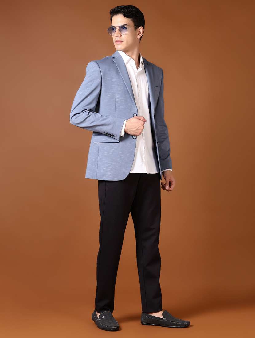 men solid long sleeve single breasted casual blazer - 21653221 -  Standard Image - 4
