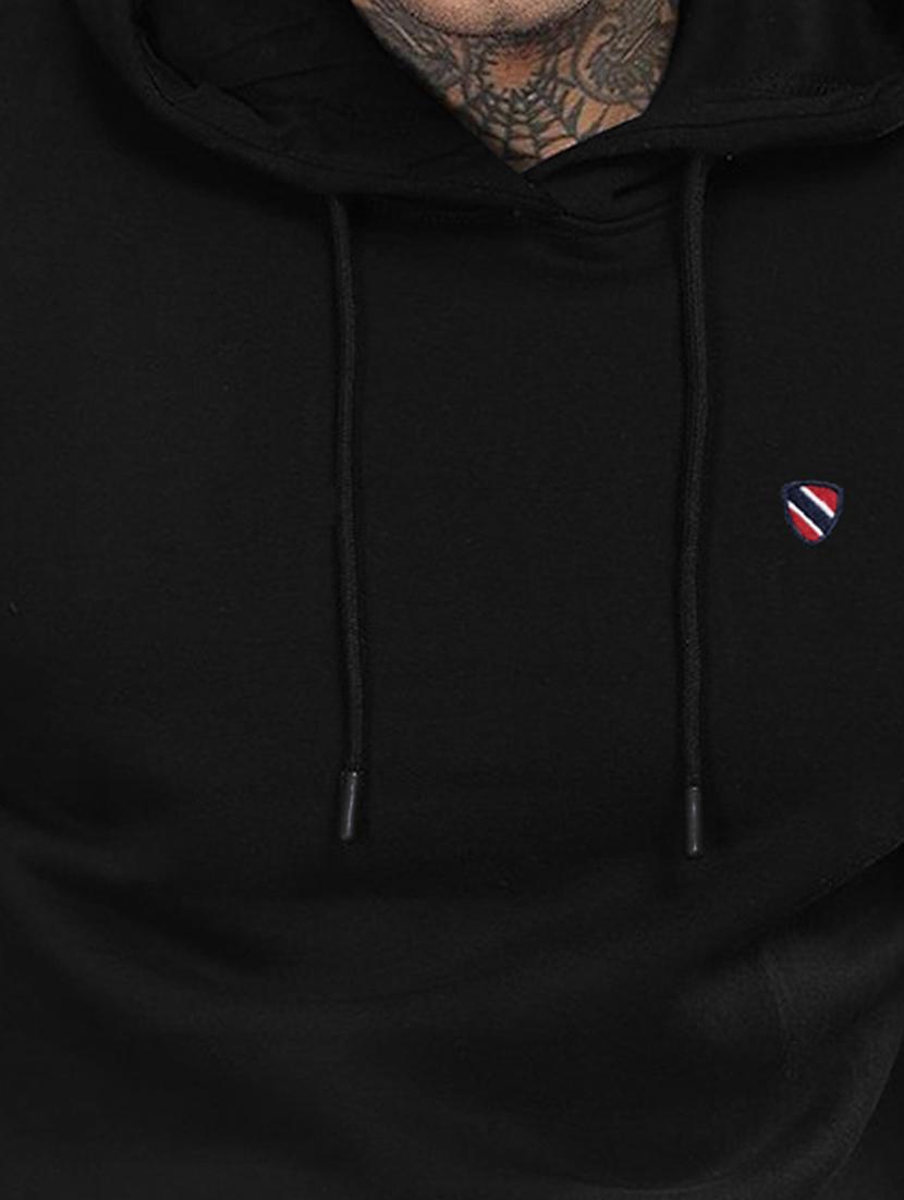 men plain regular fit hooded sweatshirt - 21653446 - Standard Image - 4