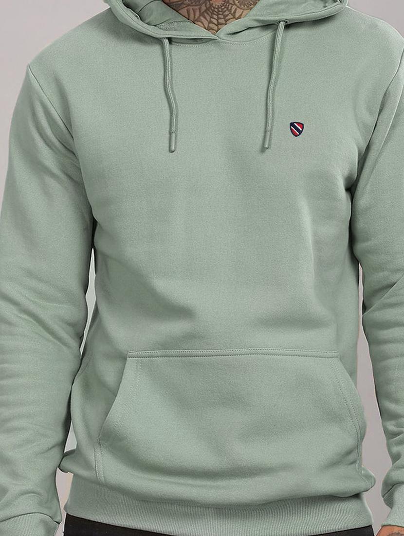 men plain regular fit hooded sweatshirt - 21653448 - Standard Image - 4