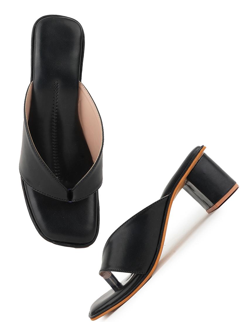 women slip on block heel sandal - 21653497 - Standard Image - 4