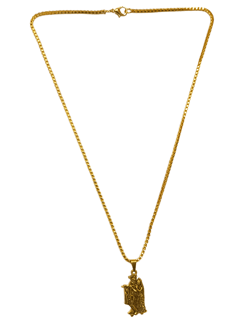 men sacred idol pendant with chain - 21659709 -  Standard Image - 1
