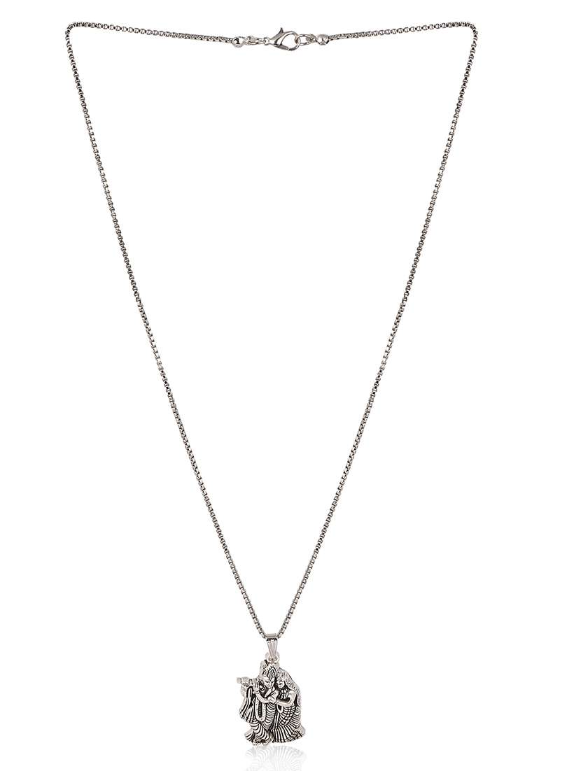 men sacred idol pendant with chain - 21659713 -  Standard Image - 1