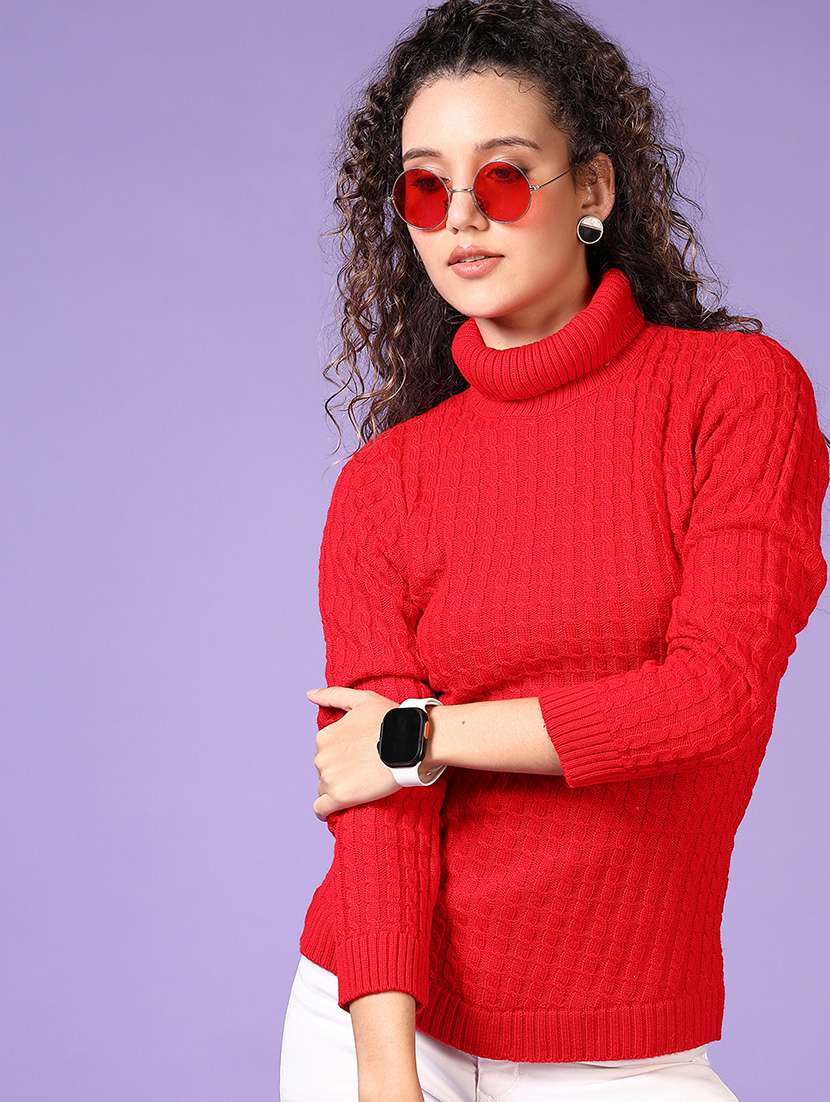 women self designed long sleeves pullover - 21659719 -  Standard Image - 1