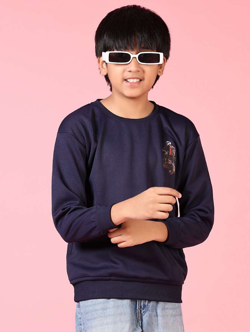 boys long sleeves printed sweatshirt